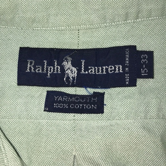 Ralph Lauren lime green formal button down - Picture 2 of 3